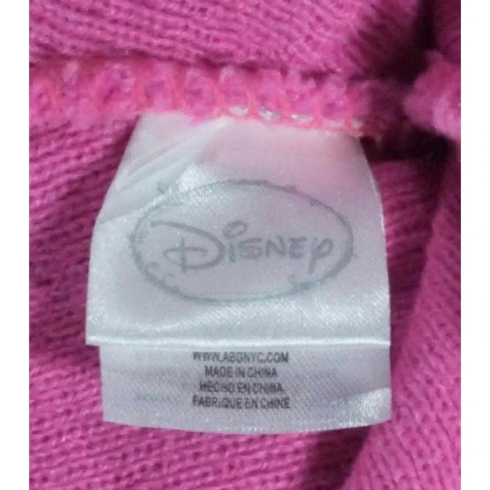 Disney Love Pom Pom Beanie Pink Spell Out